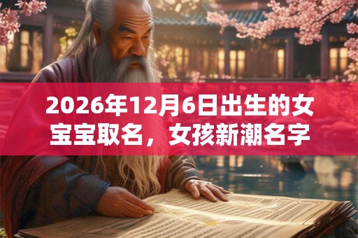 2026年12月6日出生的女宝宝取名，女孩新潮名字