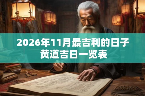 2026年11月最吉利的日子 黄道吉日一览表