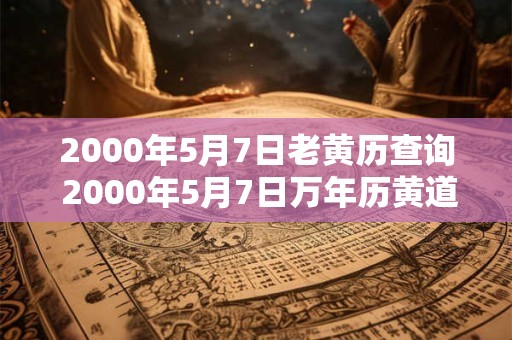 2000年5月7日老黄历查询 2000年5月7日万年历黄道吉日