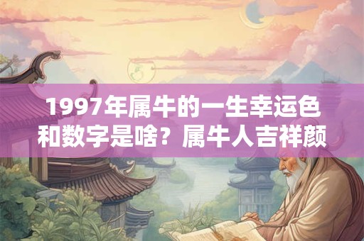 1997年属牛的一生幸运色和数字是啥?属牛人吉祥颜色分析 1997年属牛的一生幸运色和数字是啥?属牛人吉祥颜色分析