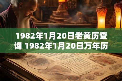 1982年1月20日老黄历查询 1982年1月20日万年历黄道吉日