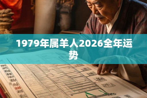 1979年属羊人2026全年运势