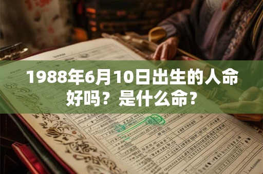 1988年6月10日出生的人命好吗？是什么命？
