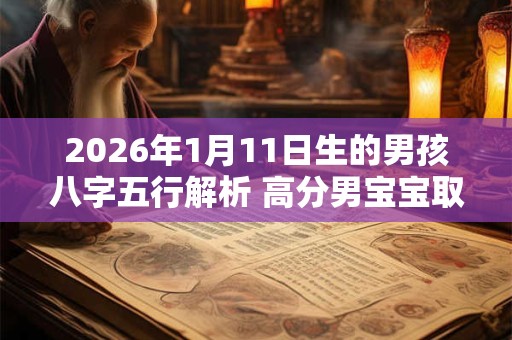 2026年1月11日生的男孩八字五行解析 高分男宝宝取名字