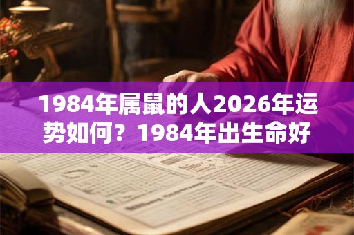 1984年属鼠的人2026年运势如何?1984年出生命好不好? 1984年属鼠的人2026年运势如何?1984年出生命好不好?