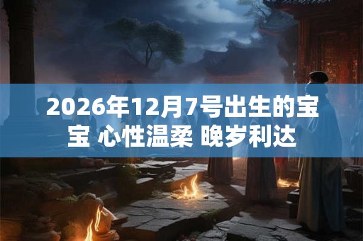 2026年12月7号出生的宝宝 心性温柔 晚岁利达