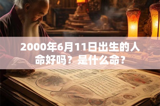 2000年6月11日出生的人命好吗?是什么命? 2000年6月11日出生的人命好吗?是什么命?