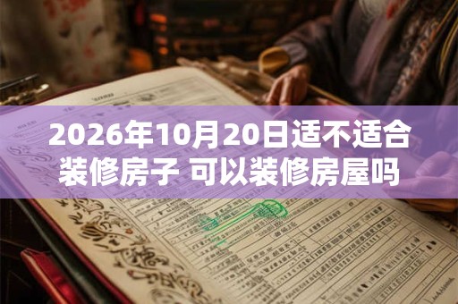2026年10月20日适不适合装修房子 可以装修房屋吗 2026年10月20日适不适合装修房子 可以装修房屋吗