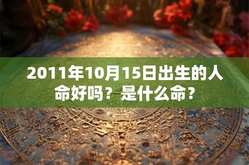 2011年10月15日出生的人命好吗?是什么命? 2011年10月15日出生的人命好吗?是什么命?
