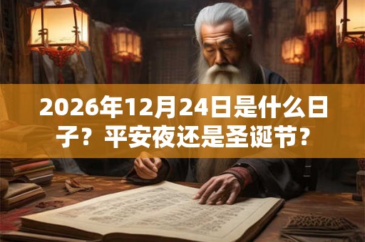 2026年12月24日是什么日子?平安夜还是圣诞节? 2026年12月24日是什么日子?平安夜还是圣诞节?
