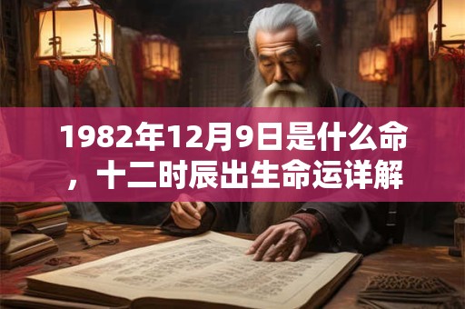 1982年12月9日是什么命,十二时辰出生命运详解 1982年12月9日是什么命,十二时辰出生命运详解