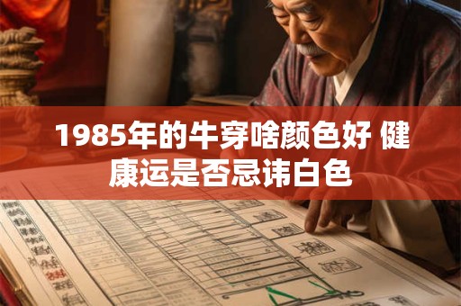 1985年的牛穿啥颜色好 健康运是否忌讳白色