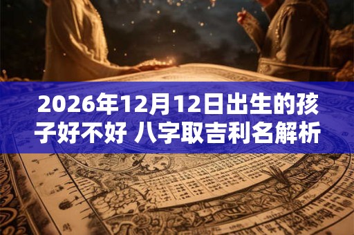 2026年12月12日出生的孩子好不好 八字取吉利名解析