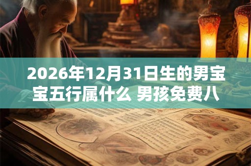 2026年12月31日生的男宝宝五行属什么 男孩免费八字起名 2026年12月31日生的男宝宝五行属什么 男孩免费八字起名