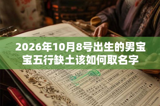 2026年10月8号出生的男宝宝五行缺土该如何取名字 2026年10月8号出生的男宝宝五行缺土该如何取名字