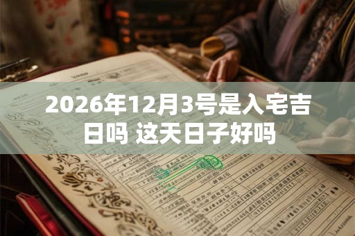 2026年12月3号是入宅吉日吗 这天日子好吗