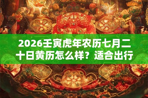 2026壬寅虎年农历七月二十日黄历怎么样？适合出行吗？