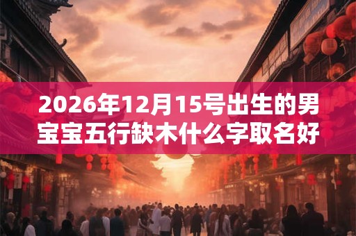 2026年12月15号出生的男宝宝五行缺木什么字取名好 2026年12月15号出生的男宝宝五行缺木什么字取名好