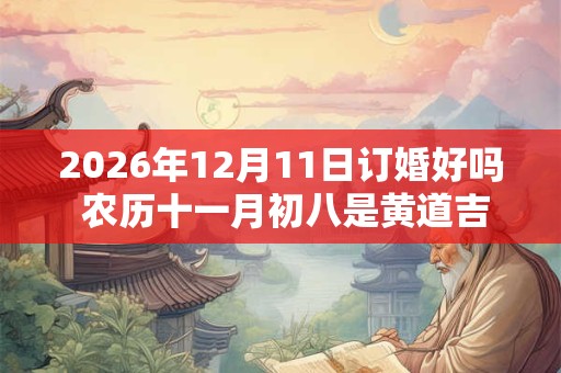 2026年12月11日订婚好吗 农历十一月初八是黄道吉日吗 2026年12月11日订婚好吗 农历十一月初八是黄道吉日吗