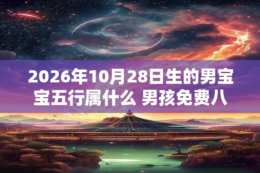 2026年10月28日生的男宝宝五行属什么 男孩免费八字起名 2026年10月28日生的男宝宝五行属什么 男孩免费八字起名