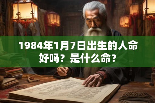 1984年1月7日出生的人命好吗?是什么命? 1984年1月7日出生的人命好吗?是什么命?