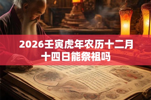 2026壬寅虎年农历十二月十四日能祭祖吗 2026壬寅虎年农历十二月十四日能祭祖吗