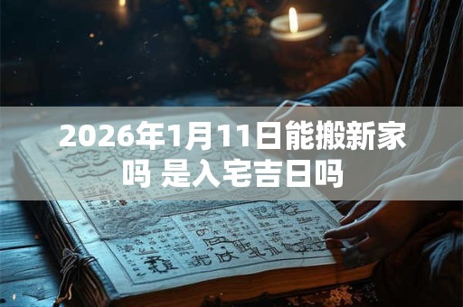 2026年1月11日能搬新家吗 是入宅吉日吗
