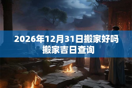 2026年12月31日搬家好吗  搬家吉日查询