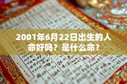 2001年6月22日出生的人命好吗？是什么命？