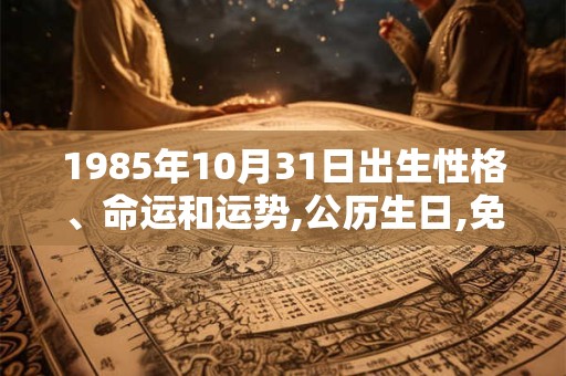 1985年10月31日出生性格、命运和运势,公历生日,免费算命