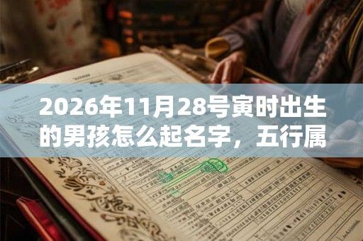 2026年11月28号寅时出生的男孩怎么起名字，五行属什么