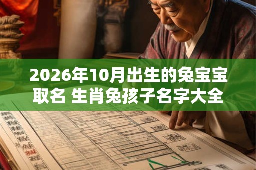 2026年10月出生的兔宝宝取名 生肖兔孩子名字大全 2026年10月出生的兔宝宝取名 生肖兔孩子名字大全