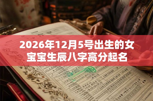 2026年12月5号出生的女宝宝生辰八字高分起名 2026年12月5号出生的女宝宝生辰八字高分起名