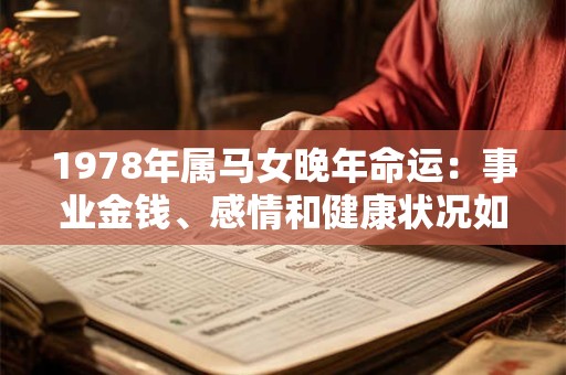 1978年属马女晚年命运：事业金钱、感情和健康状况如何
