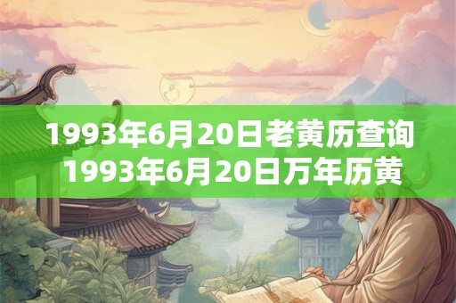 1993年6月20日老黄历查询 1993年6月20日万年历黄道吉日