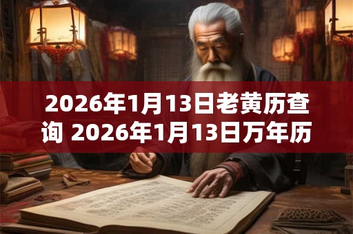 2026年1月13日老黄历查询 2026年1月13日万年历黄道吉日 2026年1月13日老黄历查询 2026年1月13日万年历黄道吉日
