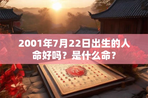 2001年7月22日出生的人命好吗?是什么命? 2001年7月22日出生的人命好吗?是什么命?