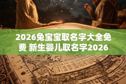 2026兔宝宝取名字大全免费 新生婴儿取名字2026