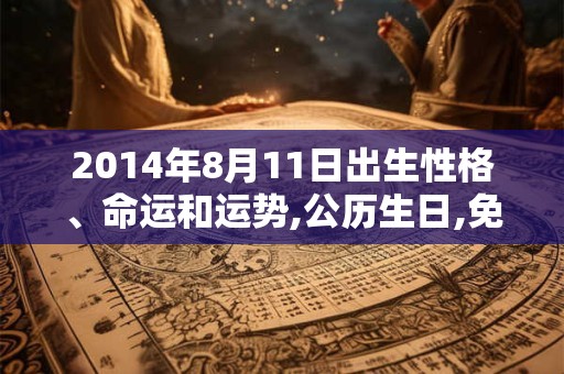 2014年8月11日出生性格、命运和运势,公历生日,免费算命 2014年8月11日出生性格、命运和运势,公历生日,免费算命