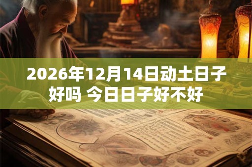 2026年12月14日动土日子好吗 今日日子好不好 2026年12月14日动土日子好吗 今日日子好不好