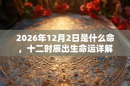 2026年12月2日是什么命,十二时辰出生命运详解 2026年12月2日是什么命,十二时辰出生命运详解