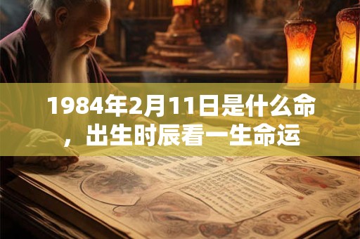 1984年2月11日是什么命,出生时辰看一生命运 1984年2月11日是什么命,出生时辰看一生命运