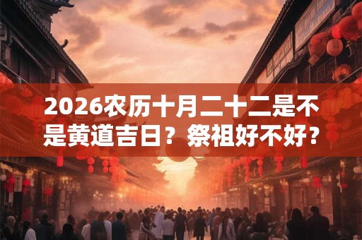 2026农历十月二十二是不是黄道吉日？祭祖好不好？