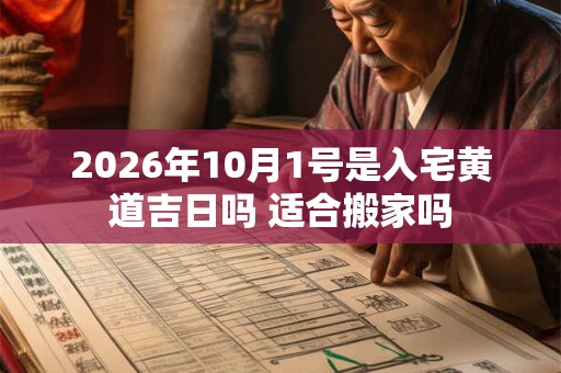 2026年10月1号是入宅黄道吉日吗 适合搬家吗