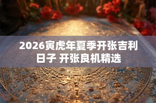 2026寅虎年夏季开张吉利日子 开张良机精选 2026寅虎年夏季开张吉利日子 开张良机精选