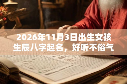 2026年11月3日出生女孩生辰八字起名,好听不俗气的女宝宝名字 2026年11月3日出生女孩生辰八字起名,好听不俗气的女宝宝名字