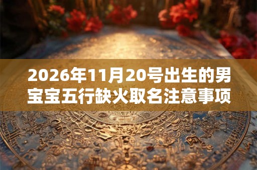 2026年11月20号出生的男宝宝五行缺火取名注意事项