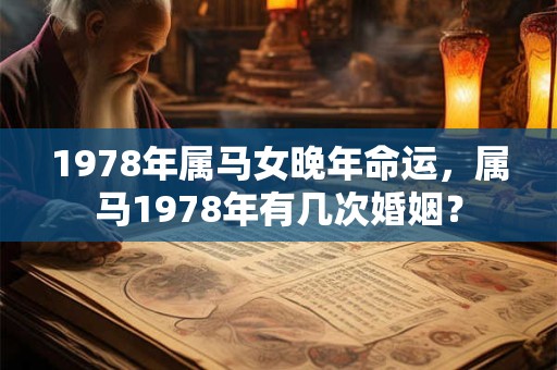 1978年属马女晚年命运，属马1978年有几次婚姻？