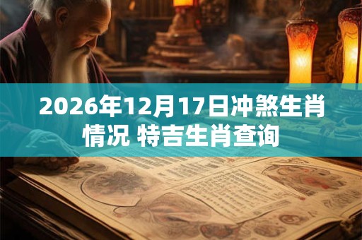 2026年12月17日冲煞生肖情况 特吉生肖查询
