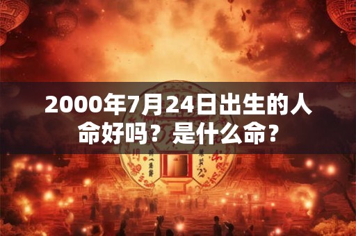 2000年7月24日出生的人命好吗?是什么命? 2000年7月24日出生的人命好吗?是什么命?